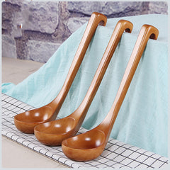 Creative Wooden Spoon Unpainted Wooden Spoon Large Spoon