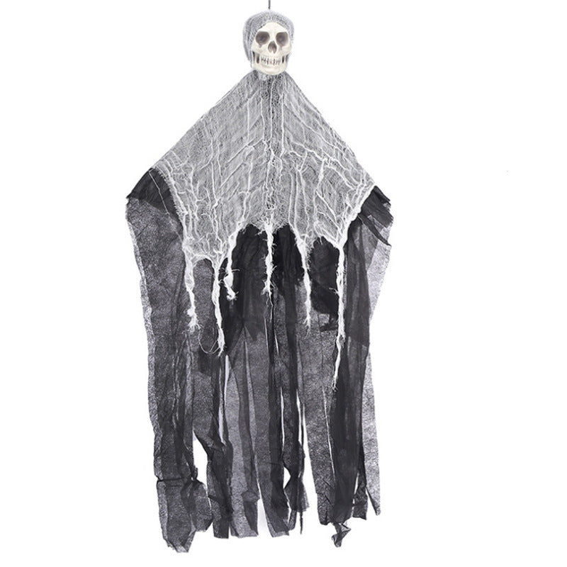 Gauze Skull Head Hanging Ghost Door Ornaments