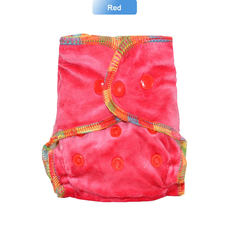 EezKoala Eco-Friendly Newborn Bamboo Velour Fitted  Cloth Diaper  Reusable Tiny AI2 Baby AIO Diaper Washable Fit 2.5-5kg Baby