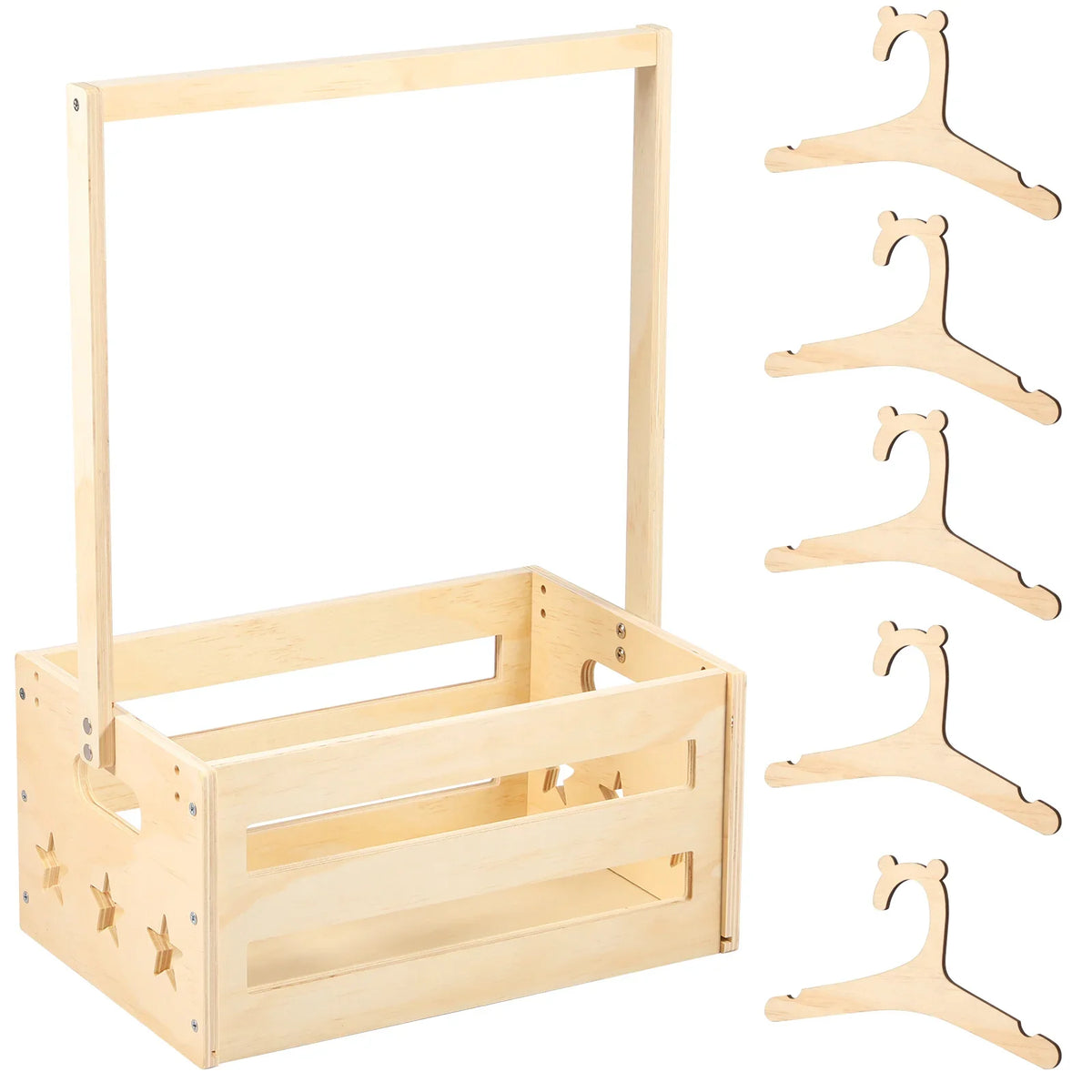 Wood Baby Shower Basket Closet Multipurpose Baby Shower Basket with organizer Baby Storage Crate Household Decorative